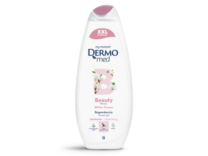 5445DM DERMOMED BEAUTY WHITE FLOWER sprchový gel bílé květy 750 ml přední